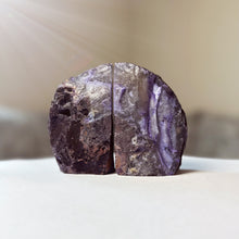 Load image into Gallery viewer, Purple Agate Bookends (1.84kg TOTAL)
