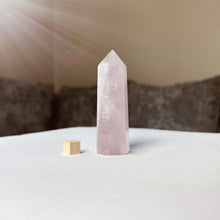 Load image into Gallery viewer, Polished Rose Quartz Tower Point (80g)
