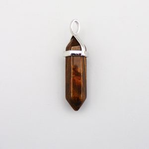 Double Pointed Tigers Eye Pendant